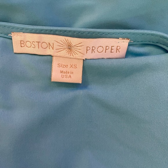 Gorgeous BOSTON PROPER Light Blue Top size XS - Picture 5 of 6